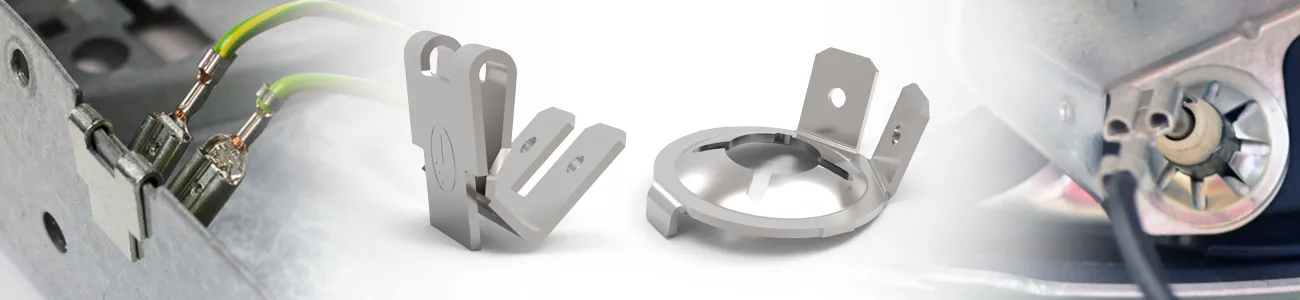 Lugged and Stud grounding clips
