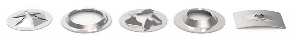 Push-on stud retainers